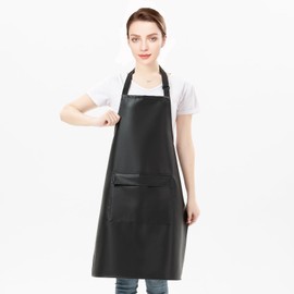 Gliitatu Rubber Apron Butcher Apron Butcher Apron Butcher Apron Aprons Catering Kitchen Apron Men's Aprons Catering Waterproof Apron with Two Pockets, B-1 Pack