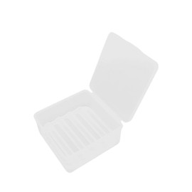 Soap Case Box, Vonpri Soap Dish Storage Holder for Shower Home Outdoor Traveling (1Pc Clear with draining Layer)