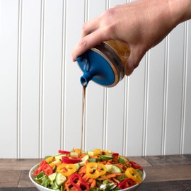 Ultra Violet Oil Cruet Pour Spout Silicone Insert for Mason Jars (2 Pack, Wide Mouth)