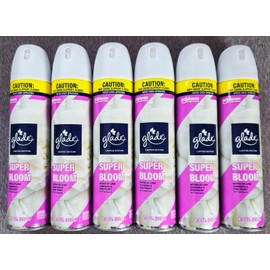 Glade 6 Glade Air Freshener Room Spray Notes of GARDENIA AND PINK PEONY SUPER BLOOM