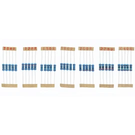 HUABAN 5PCS * 21 VALUE 1W 1 Watts 1% METAL FILM RESISTOR 100 120 150 180 200 220 240 270 300 330 360 390 430 470 510 560 620 680 750 8 20 910 Ohm