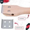 KOTARBAU® 60 mm Wooden Handle Carpentry Blade Scraper Paint Removal