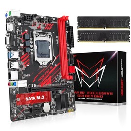MACHINIST H81 LGA 1150 Motherboard with 2x8GB 1600MHz DDR3 RAM Memory, Intel 4th Gen for Core i3,i5,i7/Xeon E3 V2/Pentium, Micro ATX, PCIe 2.0, NGFF M.2, Gigabit LAN