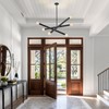 VANZARLA Black Sputnik Chandelier for Dining Room, Modern Pendant Light