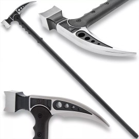 M48 Silver Kommando Survival Hammer, Stainless Steel Head, 37 3/8" Overall