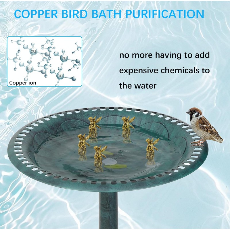 5 Pcs Copper Bath Disk Bird Bath Copper Disk, Copper
