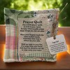 BetLight 2PCS Mini Prayer Quilt with Cross Inside, Inspirational Patchwork
