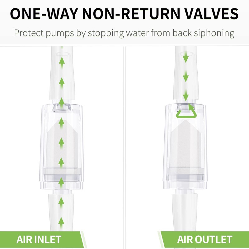Pawfly 6 PCS Aquarium Check Valves for Common Air Pumps