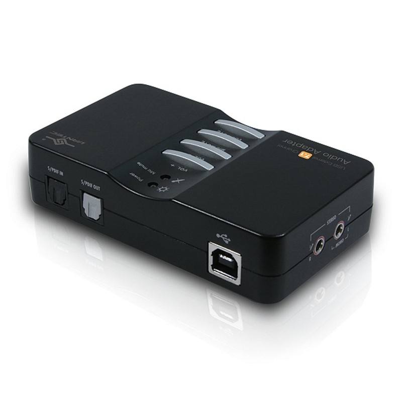 Vantec USB External 7.1 Adaptador de Canales de Audio (Negro)