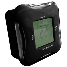 Trade One Kururin Clock & Timer, Black, 8 x 3.7 x 8