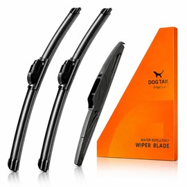 Silicone Wiper Blades for Jeep Wrangler JL - Front & Rear - 3 Pack