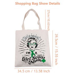 JTOUK Scout Mom Tragetasche für Pfadfinder, Mutterleben, Pfadfinder-Team, Geschenk für Pfadfinder, Mutter, Scout Mom Tote EU, 13.78 inch x 15.75 inch, Large