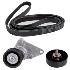 TRQ Belt Set Compatible with Avalanche Silverado Suburban Tahoe Trailblazer Sierra Yukon