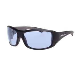 BOMBER Butter Bomb - Safety Glasses, Light Blue Lens with Matte Black Frame for Men - Non Polarized Safety Glasses, Regular Fit, Floating Eyewear - BT107