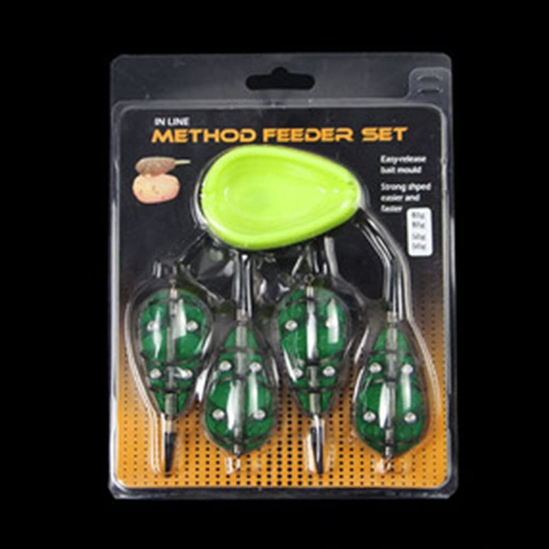 CENPEK Fishing Feeder Set Fishing Inline Feeder Carp Fish Plastic