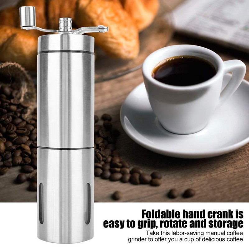Oumij1 Molinillo de Café Manual - Triángulo de Acero Inoxidable