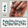 Lucky Clover Press on Nails Medium Square St Patricks Day