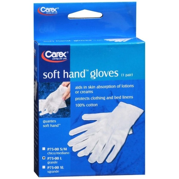 Carex Soft Hand Gloves Large 1 PR