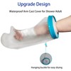 Tideshake 100% Waterproof Cast Covers for Shower Arm Adult, Reusable