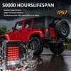 LordandLand J-eep JK Smoke Lens LED Tail Lights with Rear
