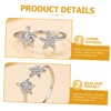 LIFKOME Turtle Sea Star Ring for Women Fashion Ring Birthday