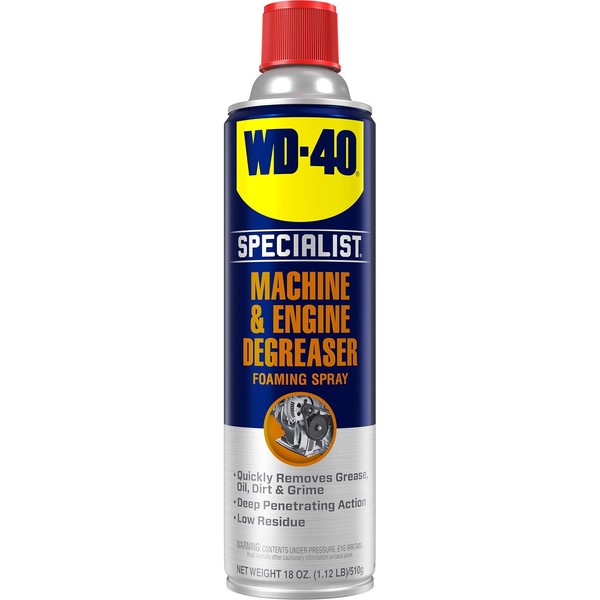 WD-40 Specialist Machine & Engine Degreaser Foaming Spray, 18 OZ