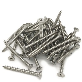 5 x 50mm Screw, Flat Head, Phillips Drive, Self Drilling, 304 Stainless Steel Drywall Wood Screws 50Pcs