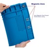 Premium Heat Resistant 932°F Blue Magnetic Repair Work Mat Large