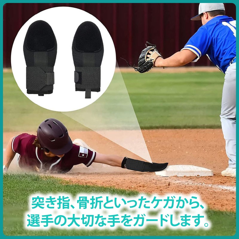 ZERONOWA Baseball Sliding Mitt, Running Base Mitt, Durable for Left