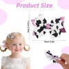 2pcs Moo Cow Print Hair Bows, Cute Hair Bow Clips