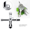 Multifunctional Cross Round Hole Key Triangular Wrench for Electrical Control