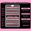 Perfect Key 200 Clusters Natural Look Eyelash Extensions Wispy Lash