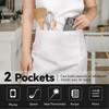 NLUS White Chef Hat and Apron, Adjustable Chef Costume Set,