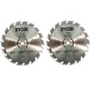 (2) Ryobi 5 1/2" 18 Tooth Carbide-Tipped Circular Saw Blades