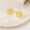 ROMANTIC WORK Gold Plated Knot Earrings Sterling Silver Mini Knot