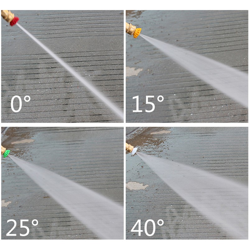 7PCS Pressure Washer Nozzle Tips with Coupler 1/4in Quick Interface