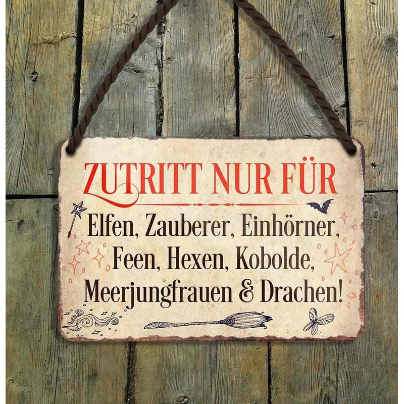 schilderkreis24 Tin Sign Sayings for Women - Gift for Best