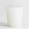 Bear Natural Organics Pack of 12 White Unscented Votive Candles