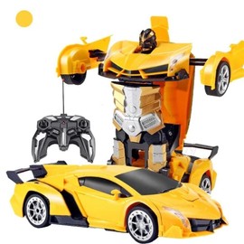 Transform Rc Cars for Boys And Girls 4-7 8-12, 2.4Ghz Remote Control Car 1:18 Scale Transforming Robot, button transformation,One-Button Deformation 360° Rotation Car Toy Gifts.ansformation,One-Button Deformation 360° Rotation Car Toy Christmas Gifts:_Red