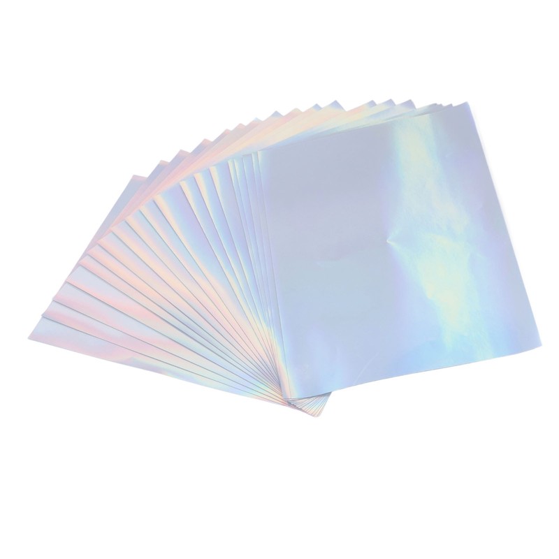 20 Sheets A4 Printable Holographic Sticker Paper Waterproof Fast Dry