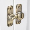INIRET Barn Door Latches,Bronze 90/180 Degree Gate Lock,Zinc Alloy Right
