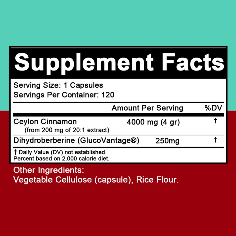 Cpsulas De Complejo De Berberina - Salud Metablica Sin Sabor