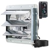 iLiving 12" Wall Mounted Shutter Exhaust Fan, Automatic Shutter, with