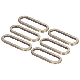 PATIKIL 1.5 Inch Metal Oval Ring Buckle, 6 Pack Adjustable Buckle Loops Non Welded Strap Fastener for Backpack Bag Belt, Bronze