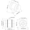 Inline Blower，3 Inch Bilge Blower 12V 4A Marine Bilge Blower