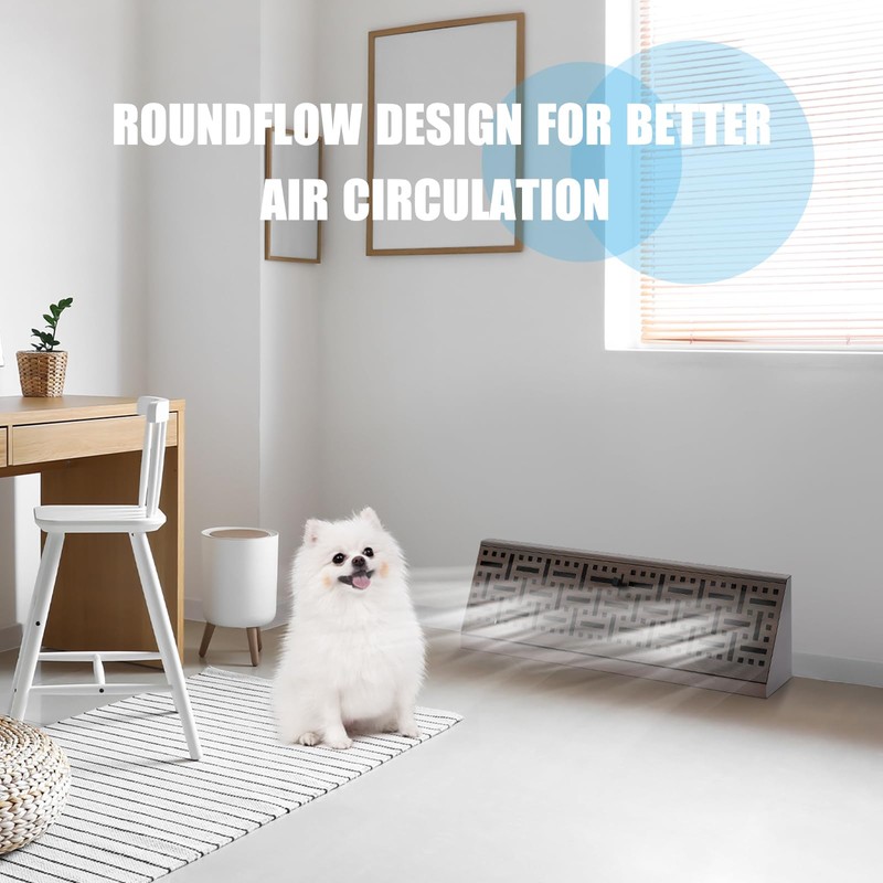 Landhoow Baseboard Diffuser Register, Oil Rubbed Bronze Finish, Vent Covers