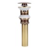 Brass Popup Drain Stopper Bathroom Basin Sink Draining Without Overflow