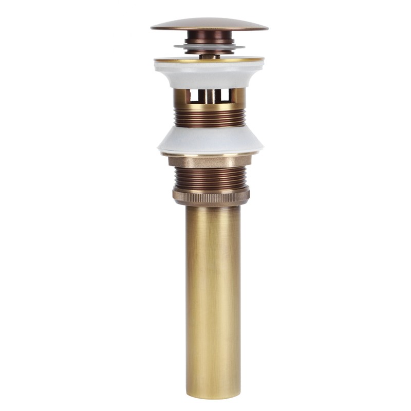 Brass Popup Drain Stopper Bathroom Basin Sink Draining Without Overflow