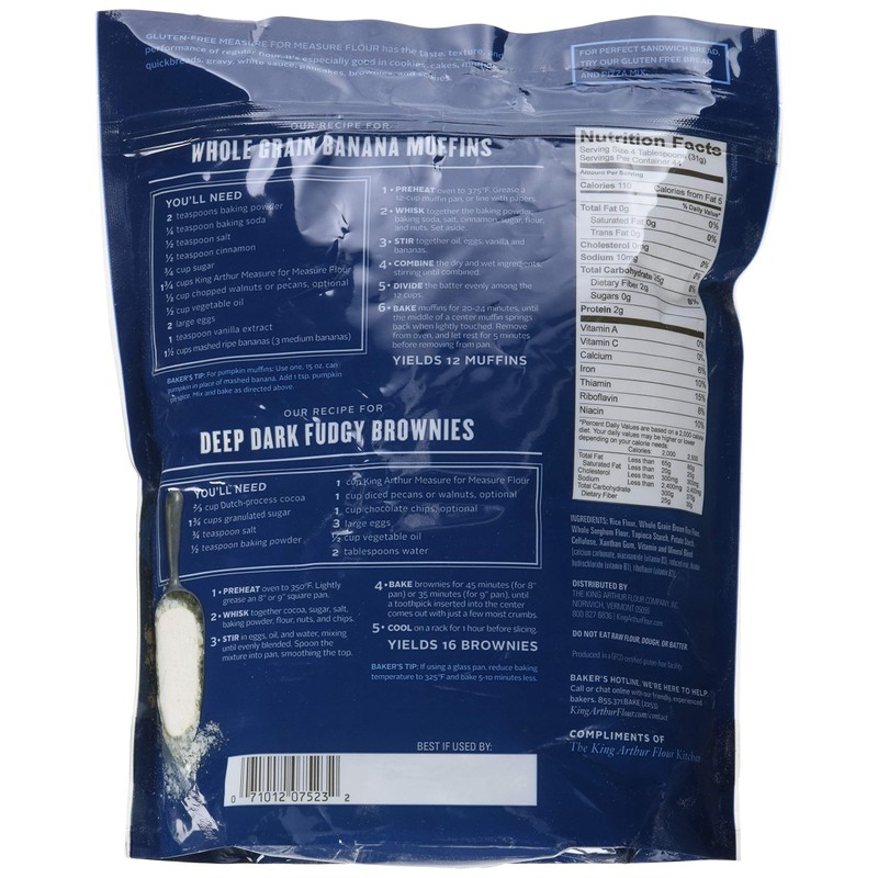 King Arthur Flour Measure for Measure Flour, Gluten Free, 3