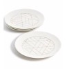 Hotel Collection Bone China Coupe 4-piece Salad Plate Set -